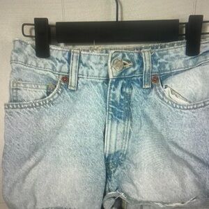 Zara Light Wash Blue Denim Jean Shorts